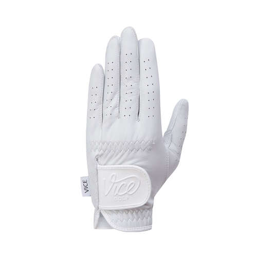 M VICE LOGO GLOVES_WH