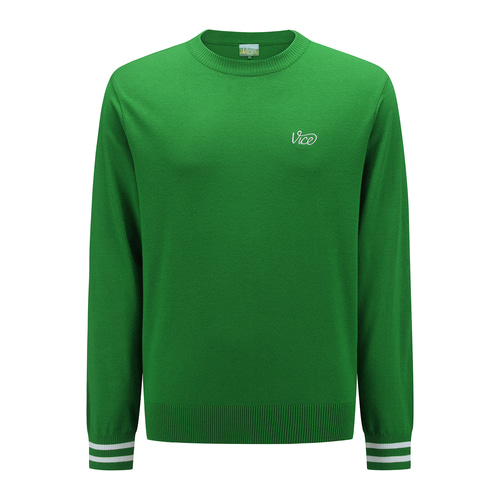 M LOGO POINT PULLOVER_GN