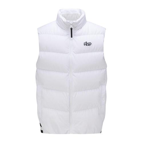 M QUILTED DOWN VEST_WH